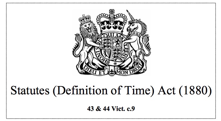 Statutes Definition of Time Act